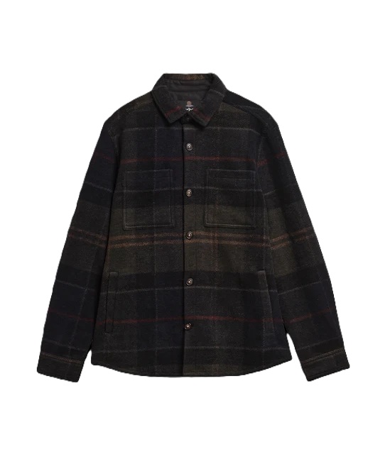 Babour Woodlane Burshed Check shirt